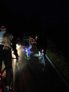 Nachtfahrt bei LE Biketour