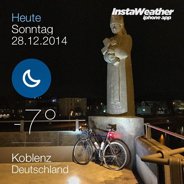 Jahresabschlusstour 2014 Auf der Balduinbrücke in Koblenz