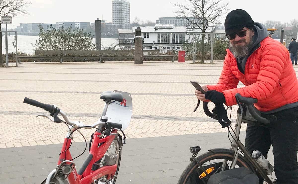 Radfahren mit Harald in Hamburg